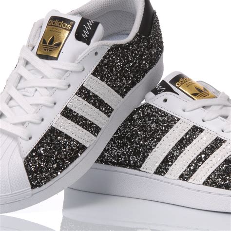 adidas superstar schwarz weiß glitzer|adidas superstar sneakers.